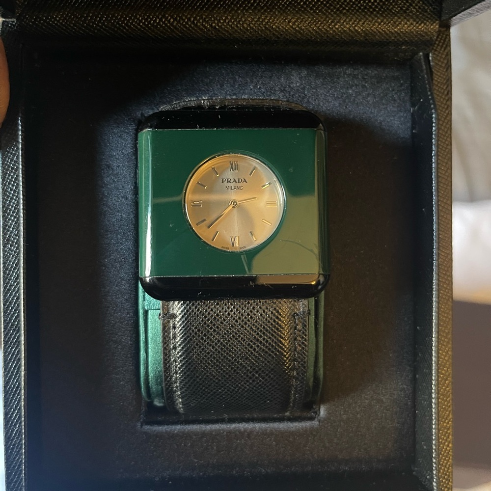 Prada Emerald and Ebony Timepiece
